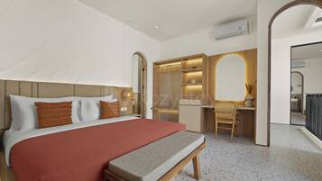 Villa, 3 Bedrooms, Pool View | Desk, laptop workspace, iron/ironing board, WiFi (free)