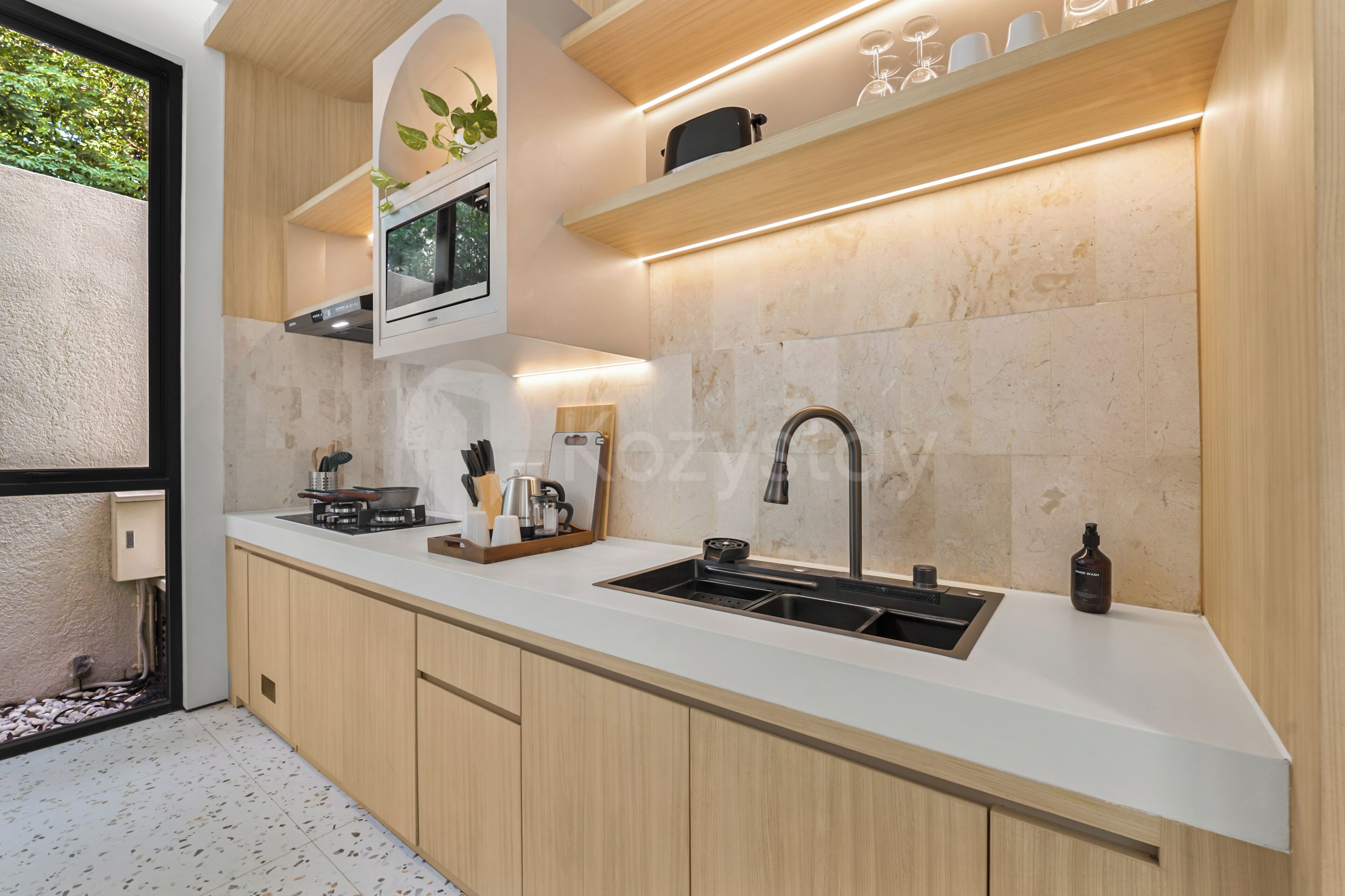 Villa, 3 habitaciones, vista a la alberca | Cocina privada