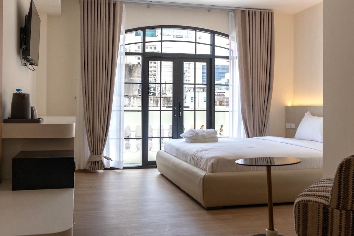 Deluxe-Doppelzimmer | Blick auf die Stadt