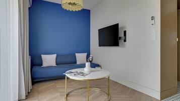 Appartement Confort, balcon, vue sur la cour intérieure | Aire de séjour