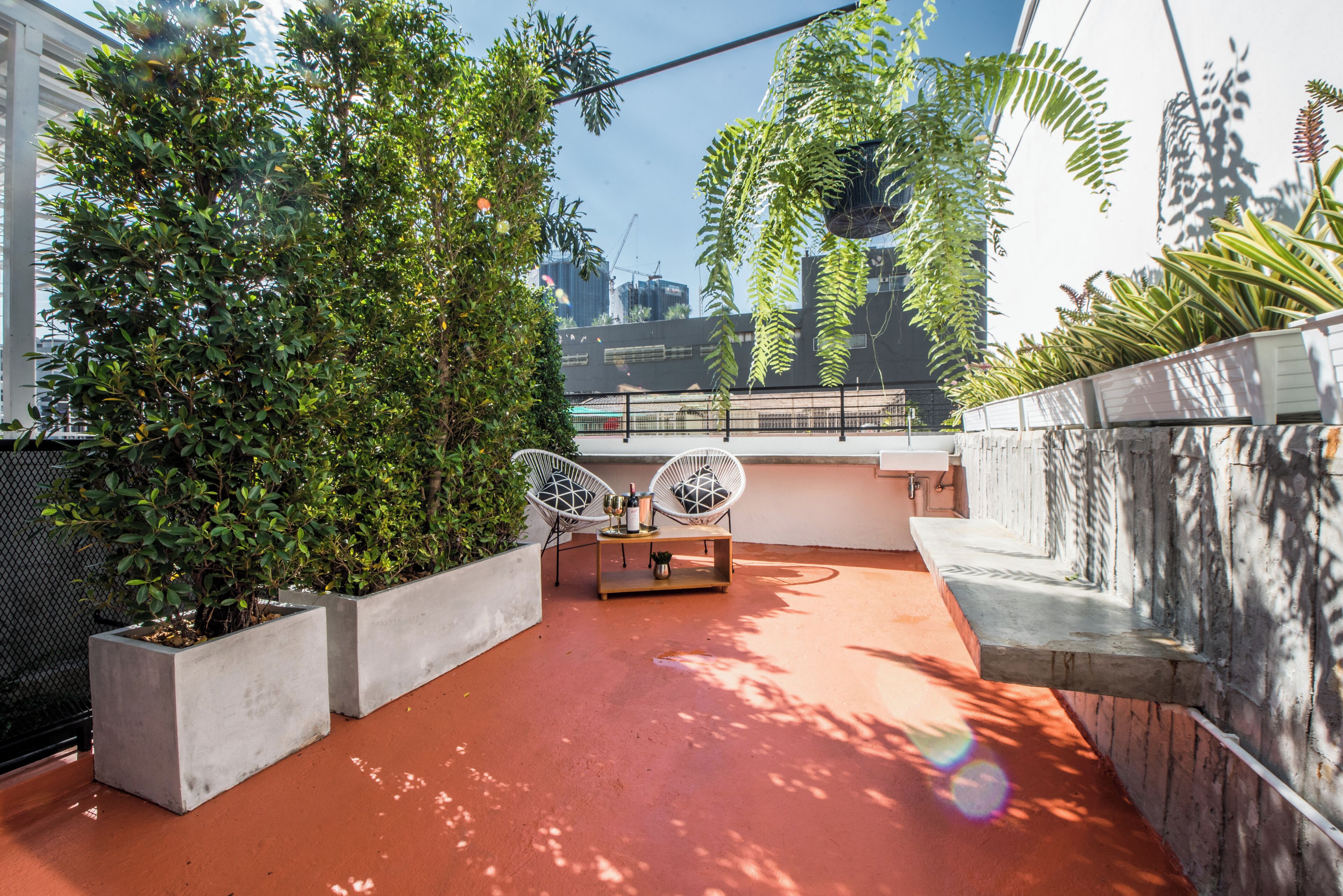 Deluxe Double Room, Patio, City View | Terrace/patio