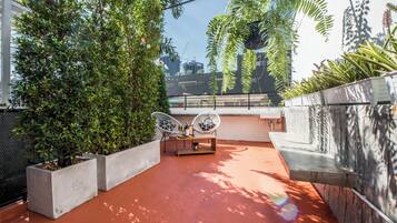 Deluxe Double Room, Patio, City View | Terrace/patio