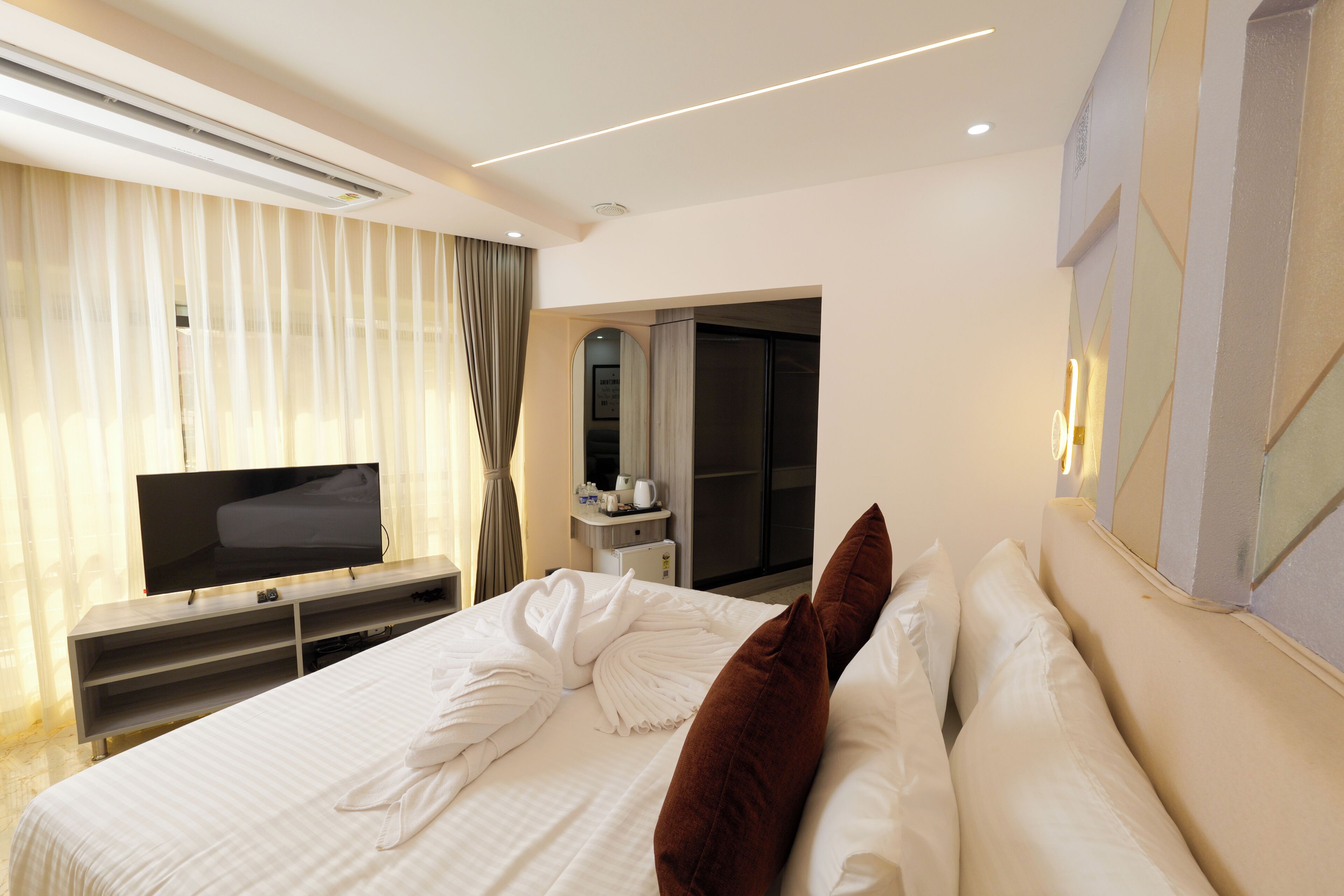 Habitación de lujo doble | Escritorio, espacio para trabajar con un portátil, wifi gratis