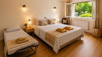 1 dormitorio, tabla de planchar con plancha, Internet y ropa de cama