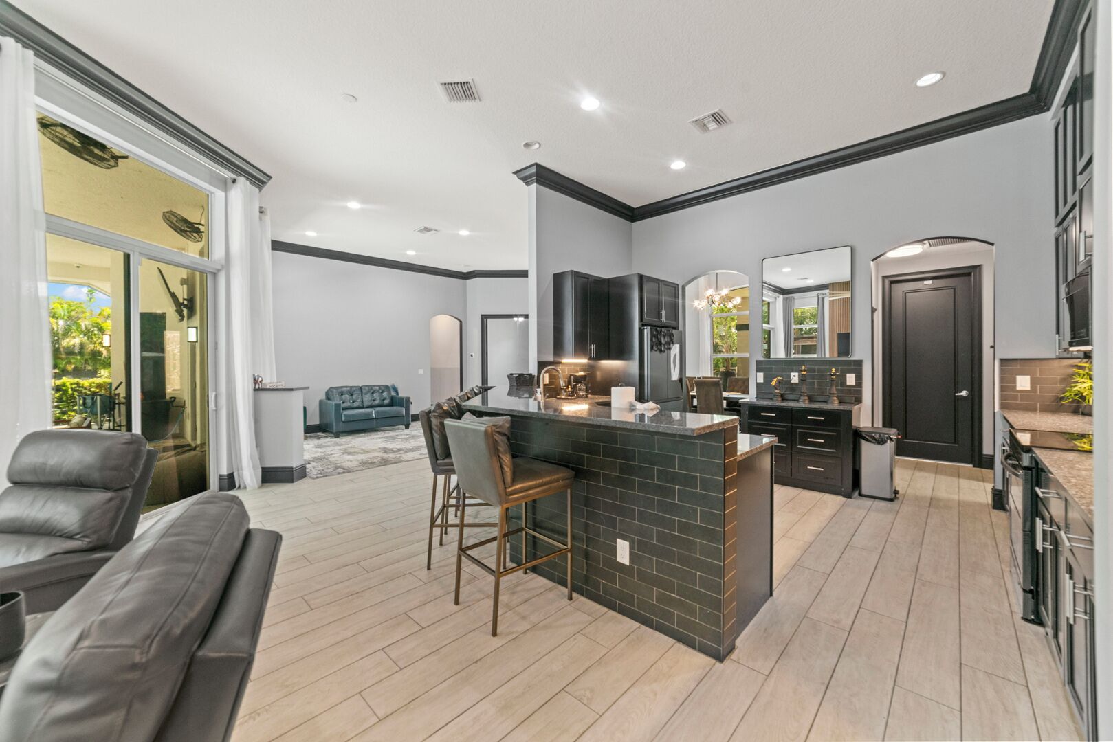 Luxury Villa, Patio, Garden View | Private kitchen | Coffee/tea maker