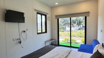 Deluxe kamer, uitzicht op tuin | Gratis wifi