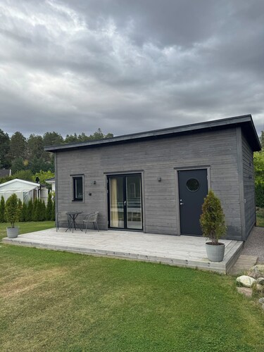 A cozy place to stay for one person, surrounded by beautiful nature.