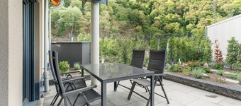 Appartement 'Erdgeschoss' avec terrasse privée, Wi-Fi et climatisation