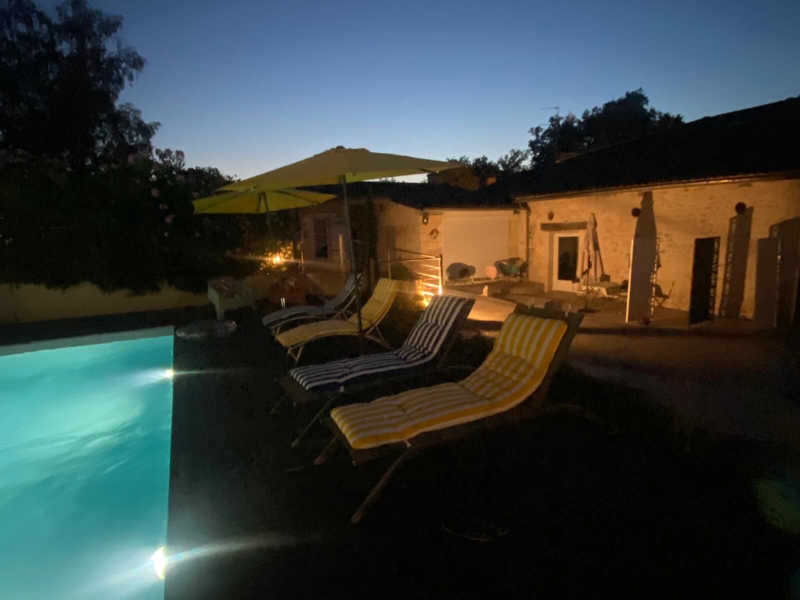 Piscine extérieure, piscine chauffée