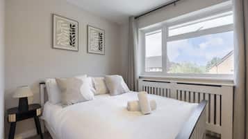 Desk, iron/ironing board, WiFi (free), bed sheets