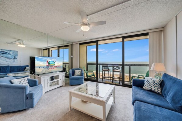 Living area - Golden Sands 706 by Seaside Vacations & Sales (Ocean City)