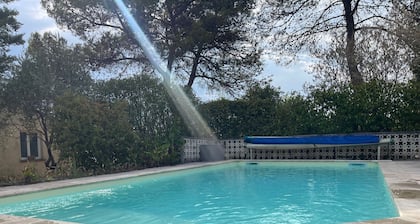Quiet Villa in Les Pins with a Pool