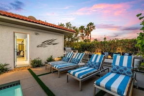 Terrace/patio - Welcome to a Private Resort-style Retreat in the Highly Desirable Movie Colony East (Palm Springs)