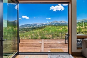 A balcony with a view of mountains and a clear sky. - Vista - The Best View in Breckenridge (Breckenridge)