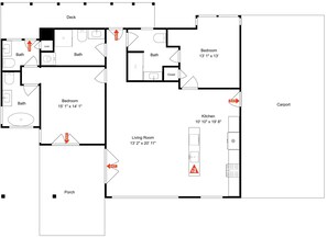 スタジオ (2 Bedrooms) | 施設内の設備