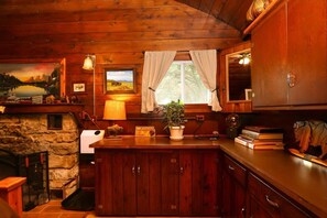 Wood master bedroom