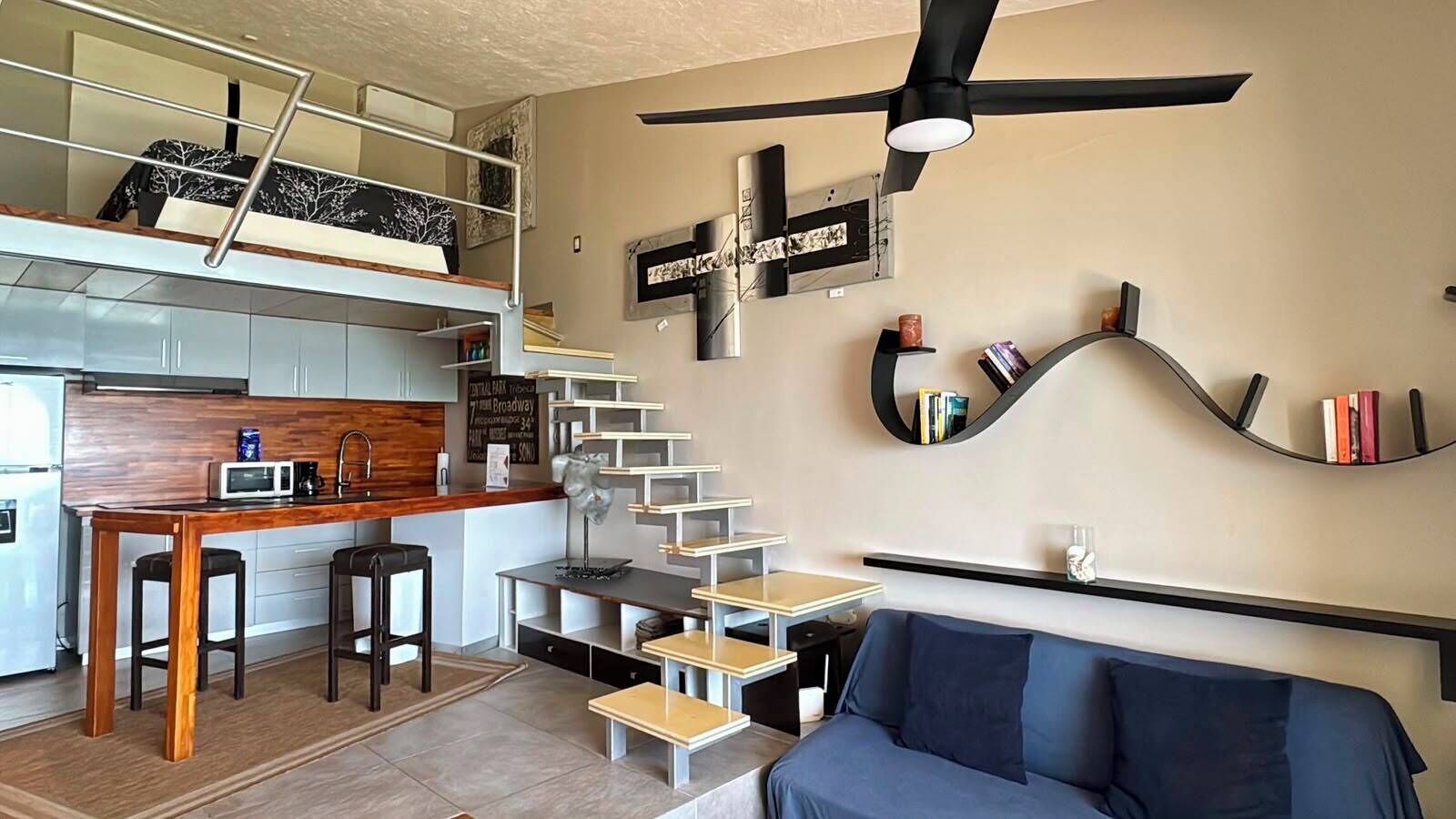 Estudio Confort, vista al mar | Área de sala de estar