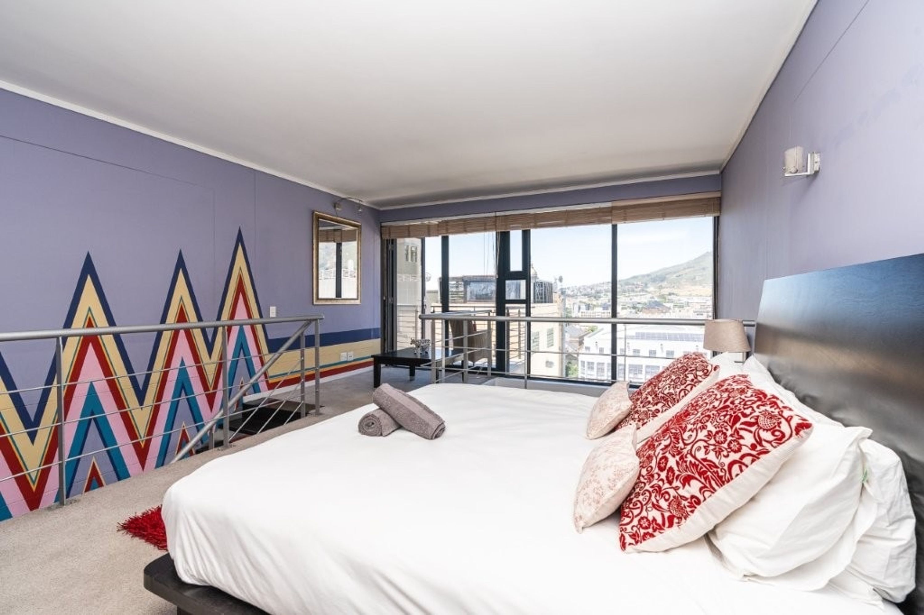 1 bedroom, desk, iron/ironing board, travel cot