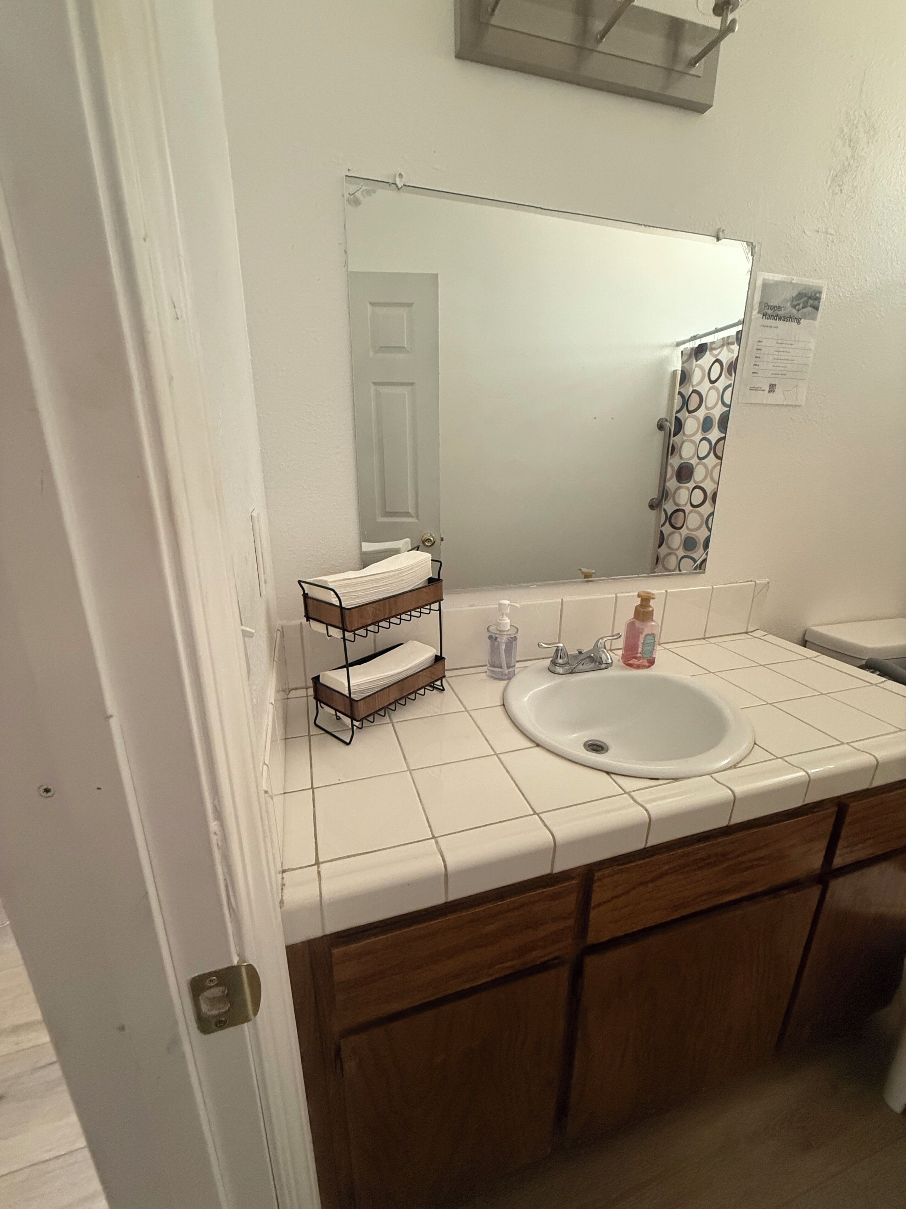Towels, soap, toilet paper