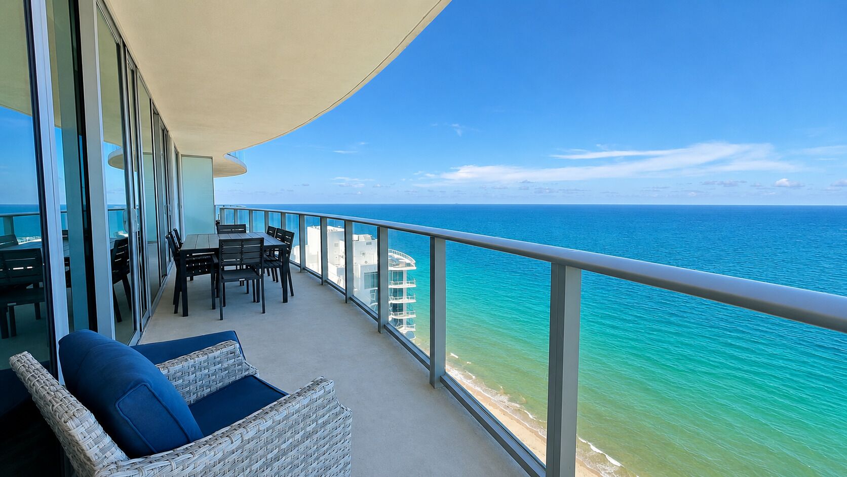 Condo, 3 quartos, acesso à piscina, de frente para o oceano | Sacada