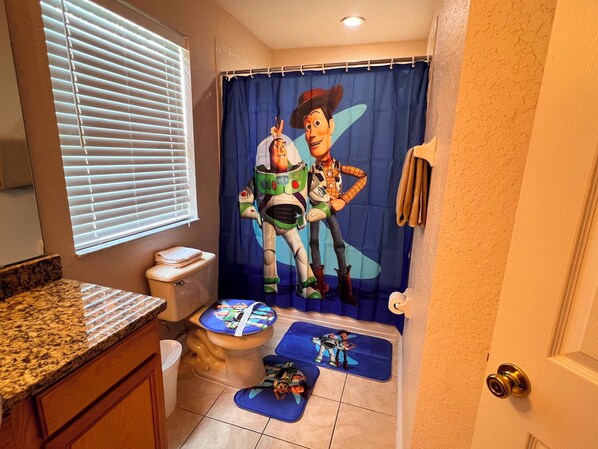 Hair dryer, towels