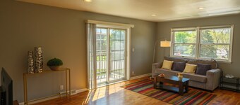 Cozy 2BR Omaha Home: Pet-Friendly + Fenced Yard, Garage + Workspace