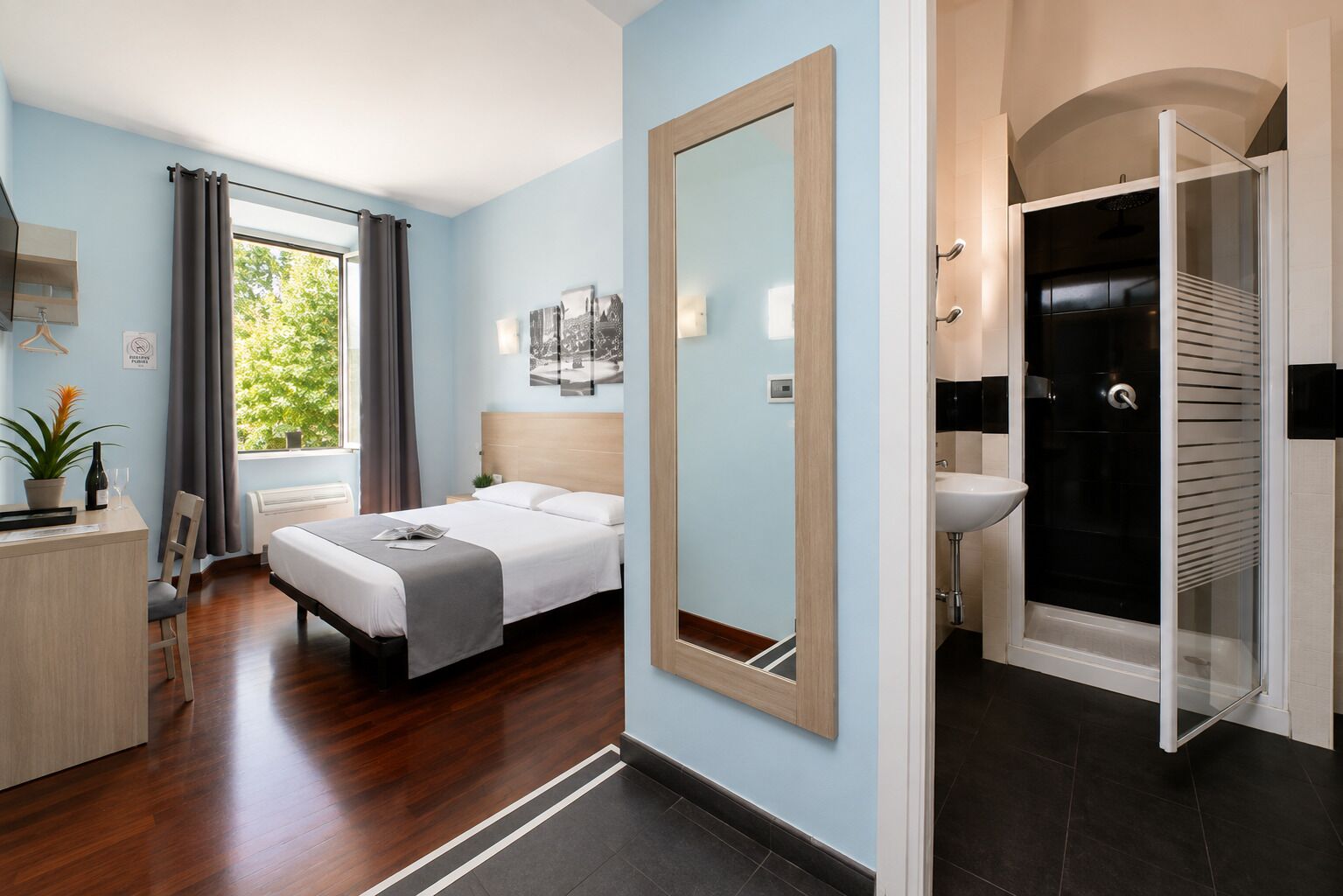 Standard Double Room, City View | In-room safe, desk, iron/ironing board (on request), WiFi (free)
