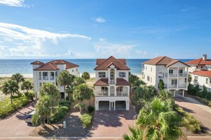 Exterior - A Sandcastle! Beach Front, Hot Tub, Community Pool, Beach Gear Credit! (St. George Island)