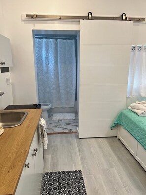 Hair dryer, towels, soap, toilet paper - Beautiful 1-bedroom studio with AC in West Palm Beach (West Palm Beach)