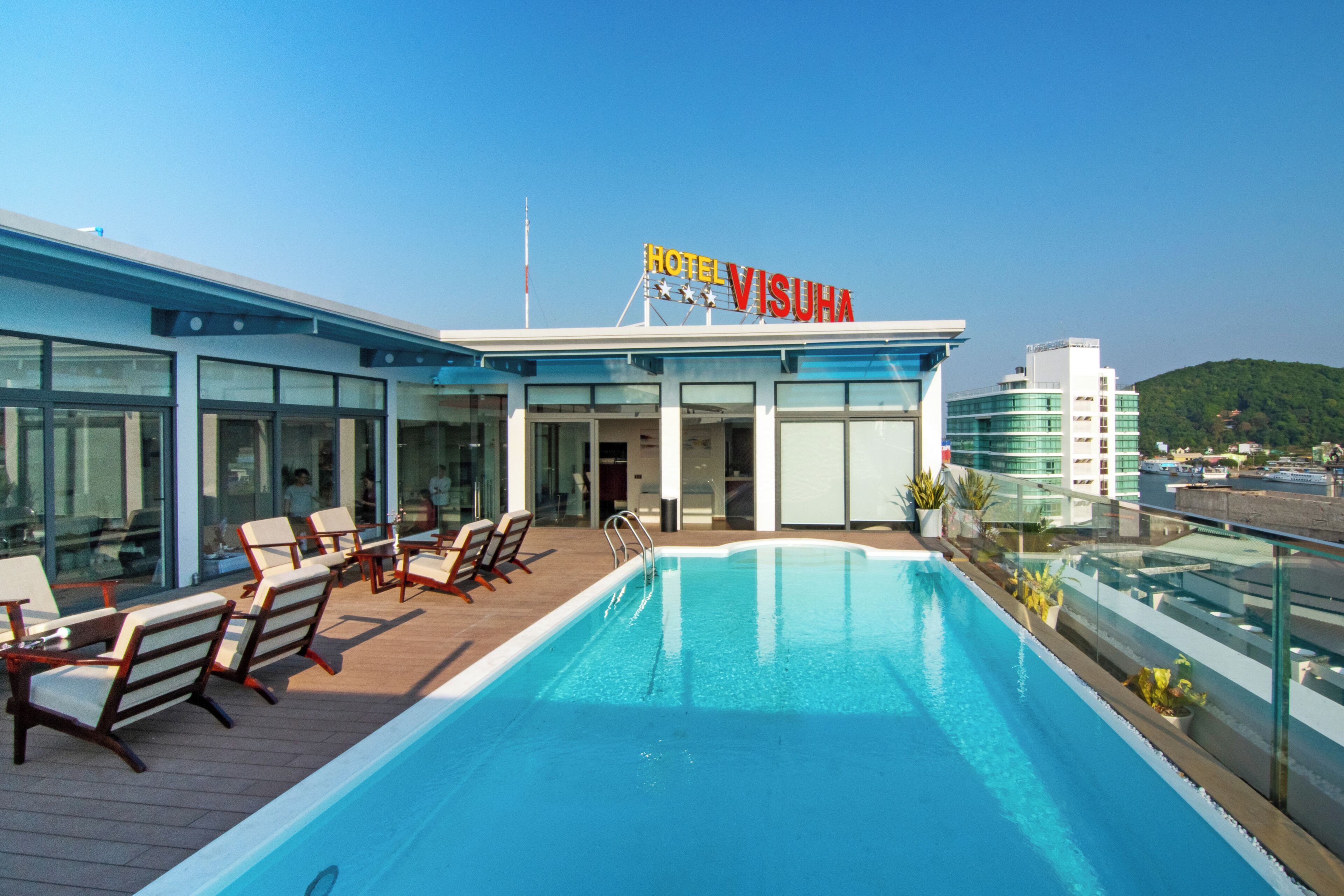 Outdoor pool, open 6:00 AM to 6:00 PM, sun loungers