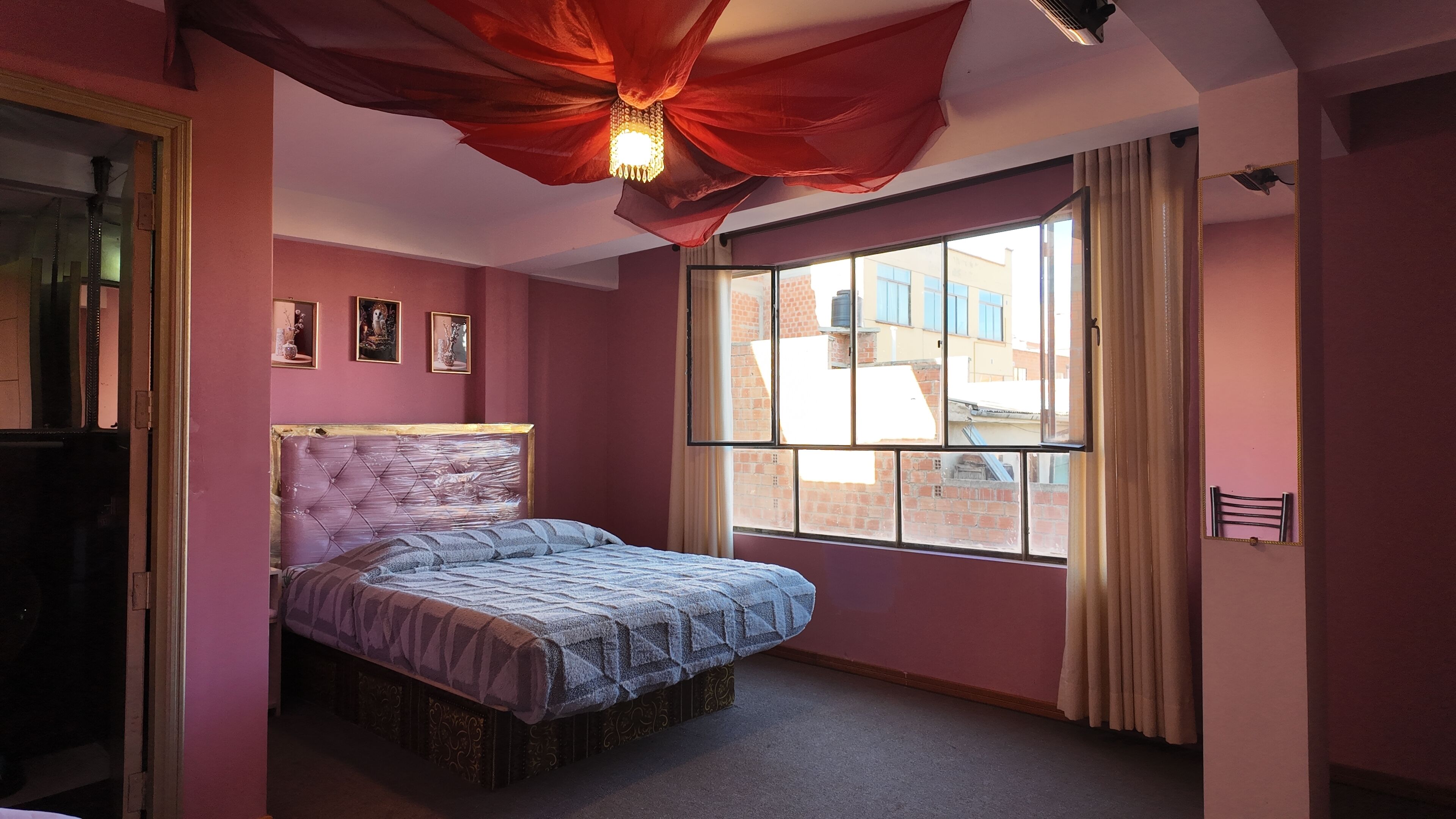 Comfort Double Room, City View | Desk, laptop workspace, blackout drapes, soundproofing