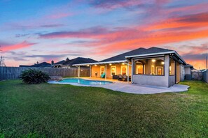 Exterior - Private Pool + Spa + Fenced Backyard • Near North Padre Island | Graceland (Corpus Christi)