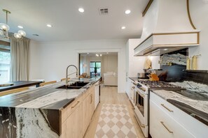 Private kitchen - Walkable Rose District Retreat! 15 Mi to Tulsa (Broken Arrow)