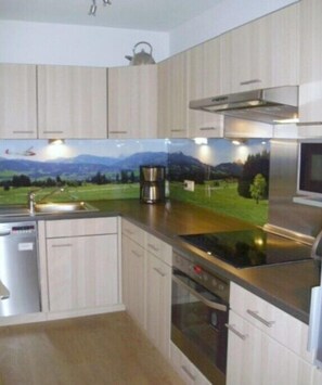 Private kitchen - Holiday apartment in Wertach with Wi-Fi (Wertach)