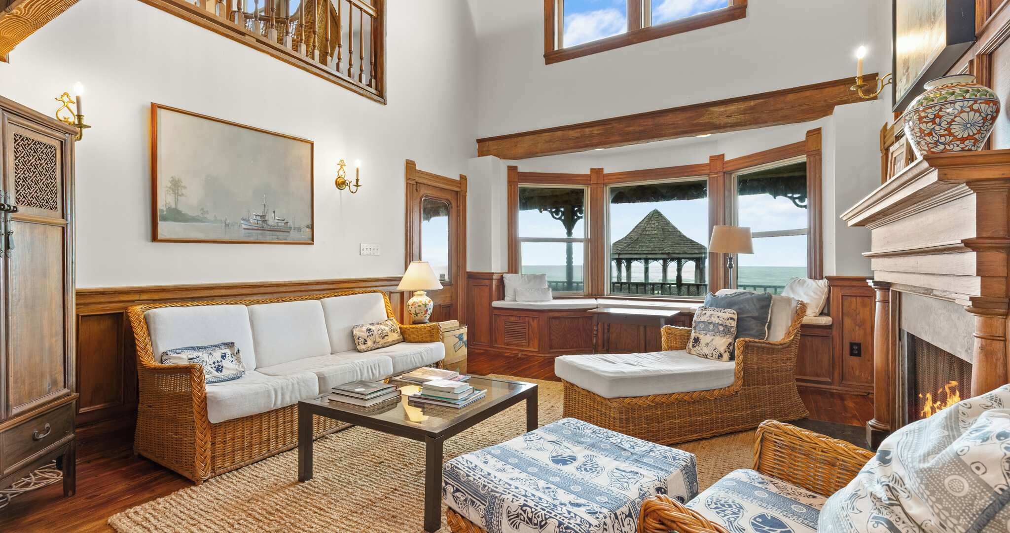 House, Multiple Beds, Ocean View (The Gothic House) | Living area