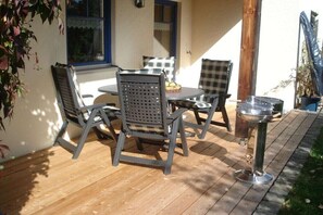 Outdoor dining - Holiday apartment with 1 bedroom (Zwiesel)
