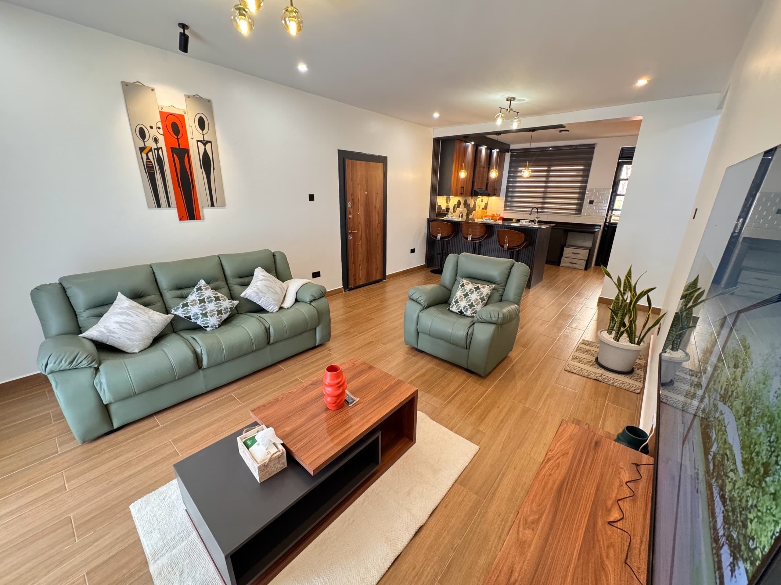 Comfort Apartment, City View | Living area