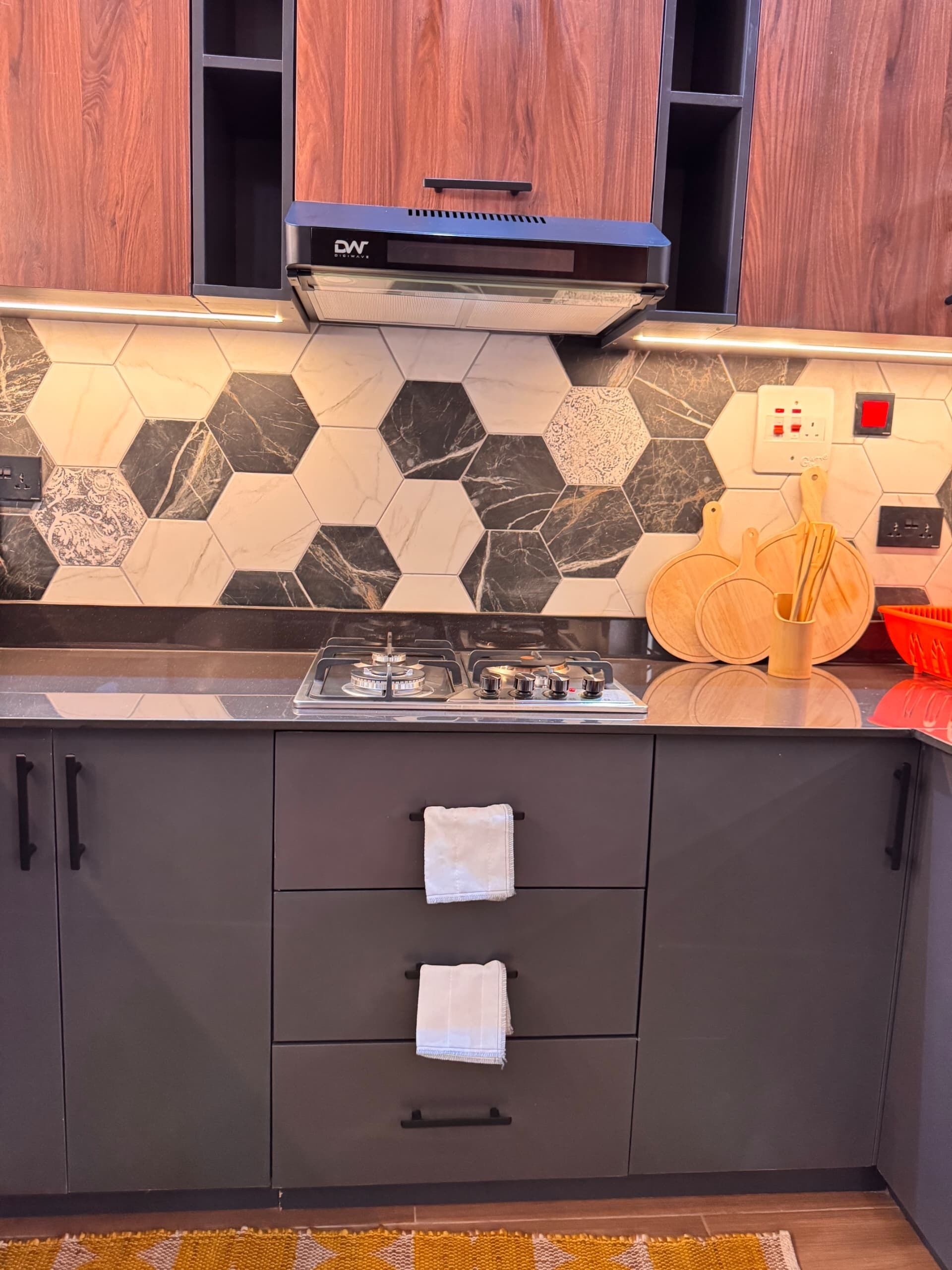 Apartamento conforto, vista para a cidade | Cozinha privada