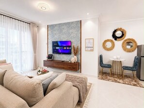 Living area - Selah Lodges/Apartments (Kampala)