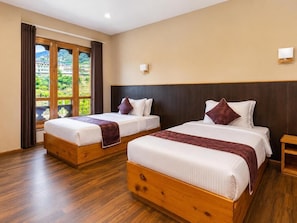 Deluxe-Doppel- oder -Zweibettzimmer, Balkon, Bergblick
