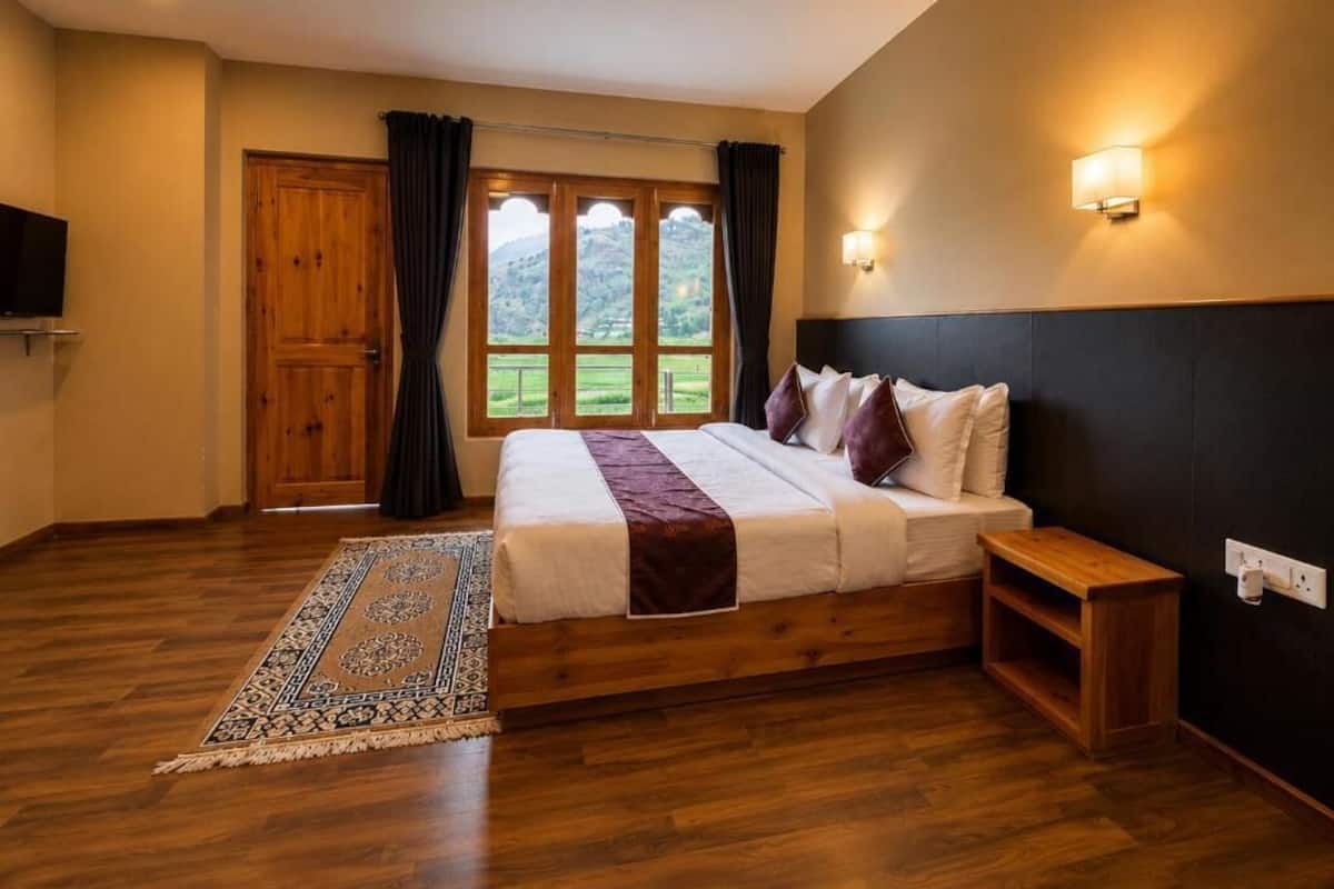 Deluxe-Doppel- oder -Zweibettzimmer, Balkon, Bergblick