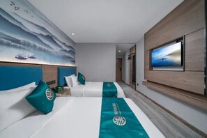 Habitación doble estándar | Escritorio, espacio para trabajar con laptop y wifi gratis 