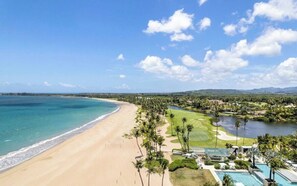 A coastal resort with a beach, a golf course, and a swimming pool. - Luxury Villa | Casa WED | Bahia Beach PR (Rio Grande)