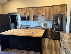 Private kitchen - Spacious Lakefront Retreat, with Room for Everyone. Cabin and Event Center. (Isanti)