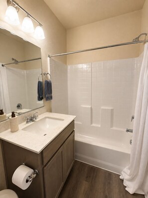 Towels, soap, toilet paper