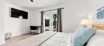 Sea and Sol| 4 Blk to Beach | Close to Mayo | 2 king beds