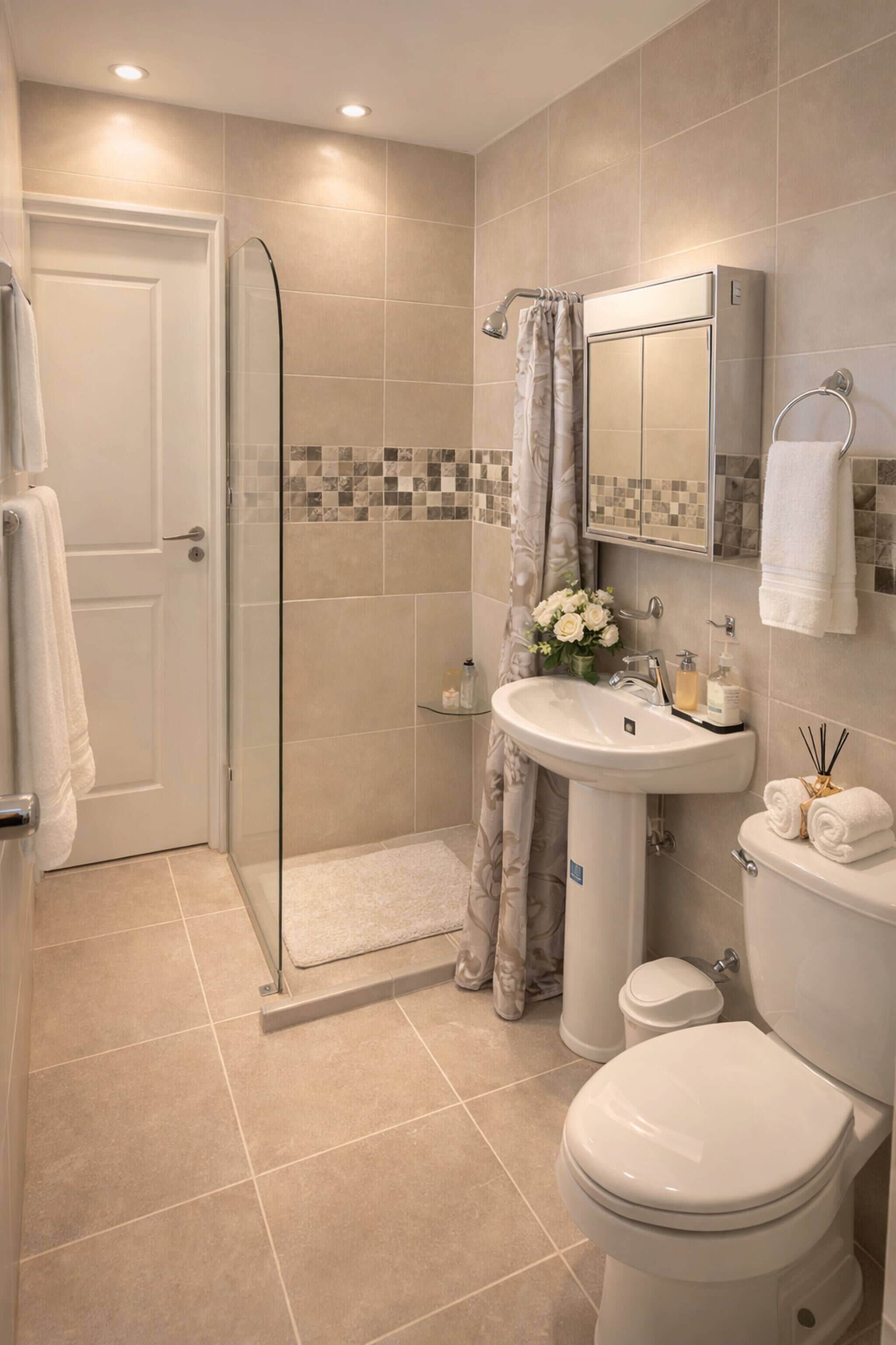 Ferienhaus, 5 Schlafzimmer, Raucher, eigener Pool | Badezimmer