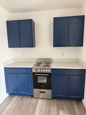 Coffee/tea maker, fridge, microwave, oven - The Falls Hideaway (Wichita Falls)