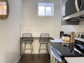 Private kitchen - One Bedroom  Basement Suite in Southwest Calgary (Calgary)