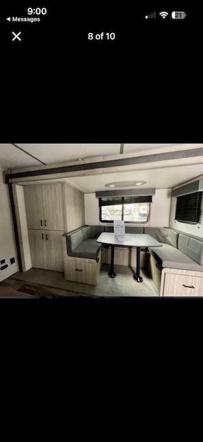 Interior - Cozy 1-bedroom recreational vehicle in peaceful La Center. Sleeps 5. (La Center)